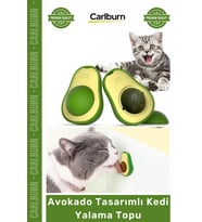 #Petshop Kedi Otu Topu Doğal Diş Temizleyici Sağlıklı Eğitici Avokado Tasarımlı Kedi Yalama Topu