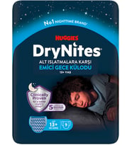 Drynites Emici Gece Külodu/Külot Bez Erkek 13+ Yaş (48-60KG) X Large 9 Adet (Alt Islatmalara Karşı)
