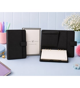 Victoria's Journals Smyth Organiser Haftalık Ajanda Siyah A5