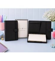 Victoria's Journals Smyth Organiser Haftalık Ajanda Siyah A5