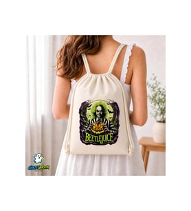 Beetle Juice Büzgülü Keten Çanta C027