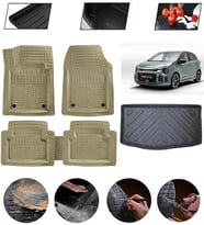 Kia Picanto Uyumlu Paspas Araca Özel Bagaj Havuzu MBS Bej