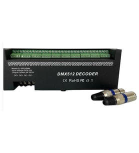 DMX 512 Led Kontrol 30 Kanal RGBW Denetleyici Dijital Ayarlı Decoder 30x2 Amper