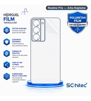 SChitec Realme P3x Uyumlu Arka Yüzey Hidrojel Koruyucu Film