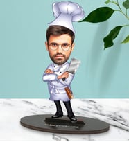 Kişiye Özel Aşçı 2 Tasarımlı Karikatür Biblo