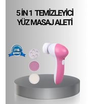 5 Başlıklı Yüz Masaj Aleti – Cilt Temizleme Peeling Siyah Nokta ve Gözenek Bakımı