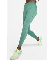 Nike Trainng Go Dri Fit İnfinaLock Full Length 6 Cepli Toparlayıcı Reflektörlü Antrenman Taytı Yeşil