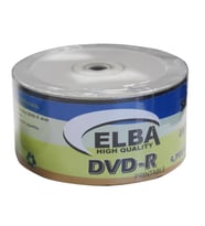 Elba Dvd-R 4,7GB-120MIN 50li 16X Printable Dvd-R Shrink (Siyah)