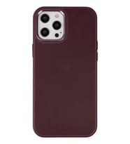 Durukar® iPhone 12 Pro Max Kılıf Asya Deri Silikon - Mürdüm