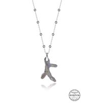 Swarovski Crystal Kadın Silver Shade Mercan Gümüş Kolye