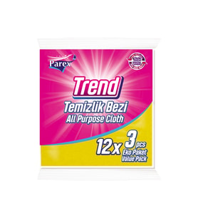Trend Temizlik Bezi 3'lü 12 Paket 1 Koli