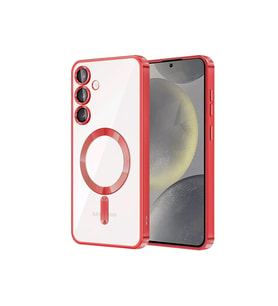 Durukar® Samsung Galaxy S23 Kılıf Kross Magneticsafe Kapak - Kırmızı