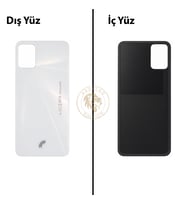 Reeder S19 Max Beyaz Arka Kapak Arka Cam Batarya Kapağı Lazer Kesim Kapak Pil Kapağı Back Cover