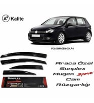 Vw Golf 6 Mugen Cam Rüzgarlığı 2009-2013 arası 4'lü Sunplex (Beyaz)