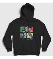 Presmono Unisex Siyah Humanz Gorillaz Kapüşonlu Sweatshirt 54734tt