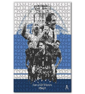 Cakapuzzle İtalya Uefa Euro 2021 Şampiyonluk Kupası Puzzle Yapboz MDF (Ahşap) (120 Parça)