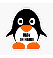 Arabada bebek var Baby On Board Sticker Yapıştırma 19CM md16
