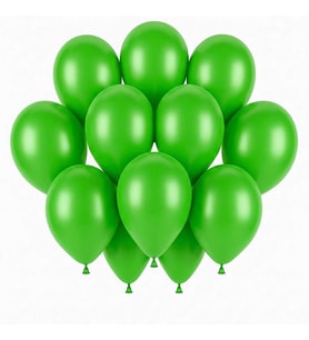Yeşil Renk Lateks Pastel Balon (30 cm) - 12 Adet