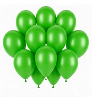Yeşil Renk Lateks Pastel Balon (30 cm) - 12 Adet