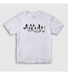 Presmono Unisex Çocuk Beyaz Aikido Ufc Mma Dövüş Sanatları T-Shirt 501998tt (Beyaz)
