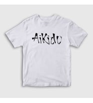 Presmono Unisex Çocuk Beyaz Aikido Ufc Mma Dövüş Sanatları T-Shirt 501998tt (Beyaz)