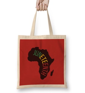 Juneteenth GIFS Bez Çanta Uzun Saplı