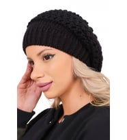 Siyah Triko Tek Kat Ressam Bere (Siyah)