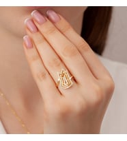 925 Ayar Gümüş Yüzük Zirkon Taşlı Altın,Rose,Beyaz Renk Seçenekleriyle (Sarı)