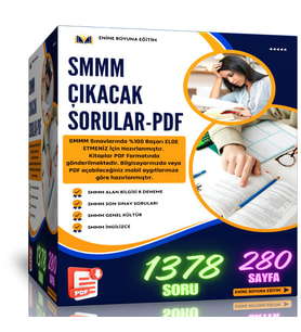 SMMM Çıkacak Sorular PDF Eğitim Seti (1378 Deneme)