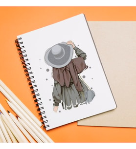 Kız Karakter Tasarımlı Defter