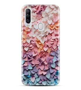 GM 20 Pro Kılıf HD Resim Baskılı Renkli Kalpler StKd -040