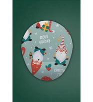 Yılbaşı Temalı Bilek Destekli Mouse Pad