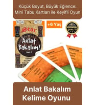 Premium Eğitici Öğretici Kız Erkek Çocuk Aile Anlat Bakalım Kelime Oyunu Mini Tabu Kartları 6+ Yaş