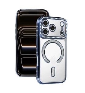 Apple iPhone 17 Pro Joke Simli Magneticsafe Kılıf - Mavi