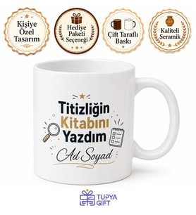 İsme Özel Titiz Yazılı Komik Kupa Bardak Esprili Hediye