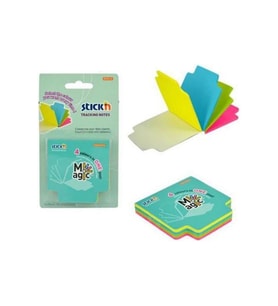 Hopax Stickn Yapışkanlı Not Kağıdı 70X70 Mm 4 Neon Renk 100 Yaprak