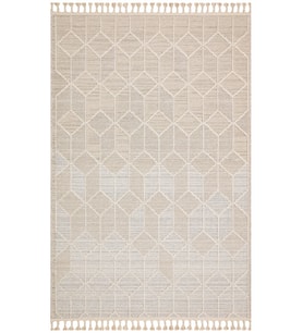 Bespoky Eberndorf Mavi Patchwork Pamuklu El Dokuması Alan Halısı