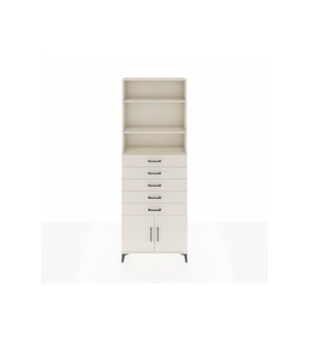 Arges Dolap 3 Raflı 5 Çekmeceli 2 Kapaklı 88x30x243 Aytaşı-Aytaşı