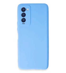 Camon 18 Kılıf First Silikon - Mavi