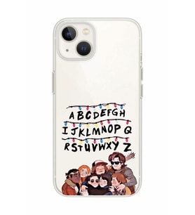 Iphone 14 Plus Uyumlu Stranger Things Desenli Şeffaf Telefon Kılıfı