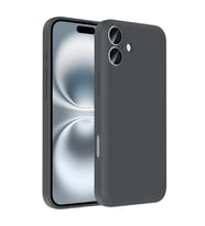 Apple iPhone 16 Uyumlu Kılıf Kamera Korumalı Kartlık Hazneli Zore Vitra Kapak (Gri)