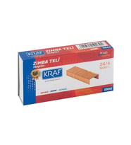 Kraf Zımba Teli 24/6 Sarı 1000 li 3 lü Set 255G