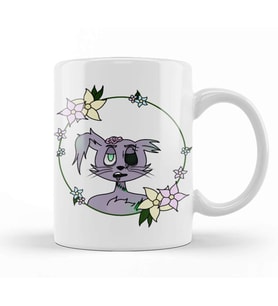 Zombie Animals Zombie Bunny Kupa Bardak Porselen
