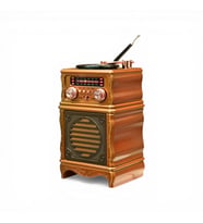 Nostalji Plak Çalar Görünüm Radyo,Şık Tasarım Trend Bluetooth Nostaljik Radyo