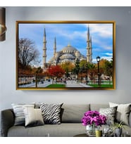 Altın Çerçeveli dekoratif tablo l955 (Gold)