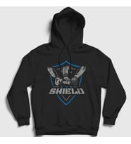 Presmono Unisex Siyah The Shield Wwe Güreş Kapüşonlu Sweatshirt 551827tt