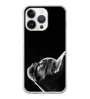 PrintiFy Apple iPhone 13 Pro Max Uyumlu Köpek 1 Baskılı Şeffaf Köşe Korumalı Antişok Kılıf