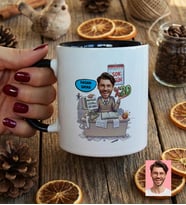Kişiye Özel Karikatürlü Muhasebeci Kupa Bardak Muhasebeciler Günü Hediyesi