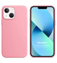 Microsonic Apple iPhone 13 Kılıf Liquid Lansman Silikon Pembe