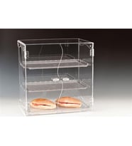 3 KATLI KAPAKLI,POLYCARBONAT TEPSİLİ TEŞHİR STANDI